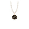 Mother Bear 14K Gold Talisman On Knotted Freshwater Pearl Necklace
