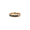 My Heart is Yours Narrow 14K Gold Stone Set Textured Band Ring
