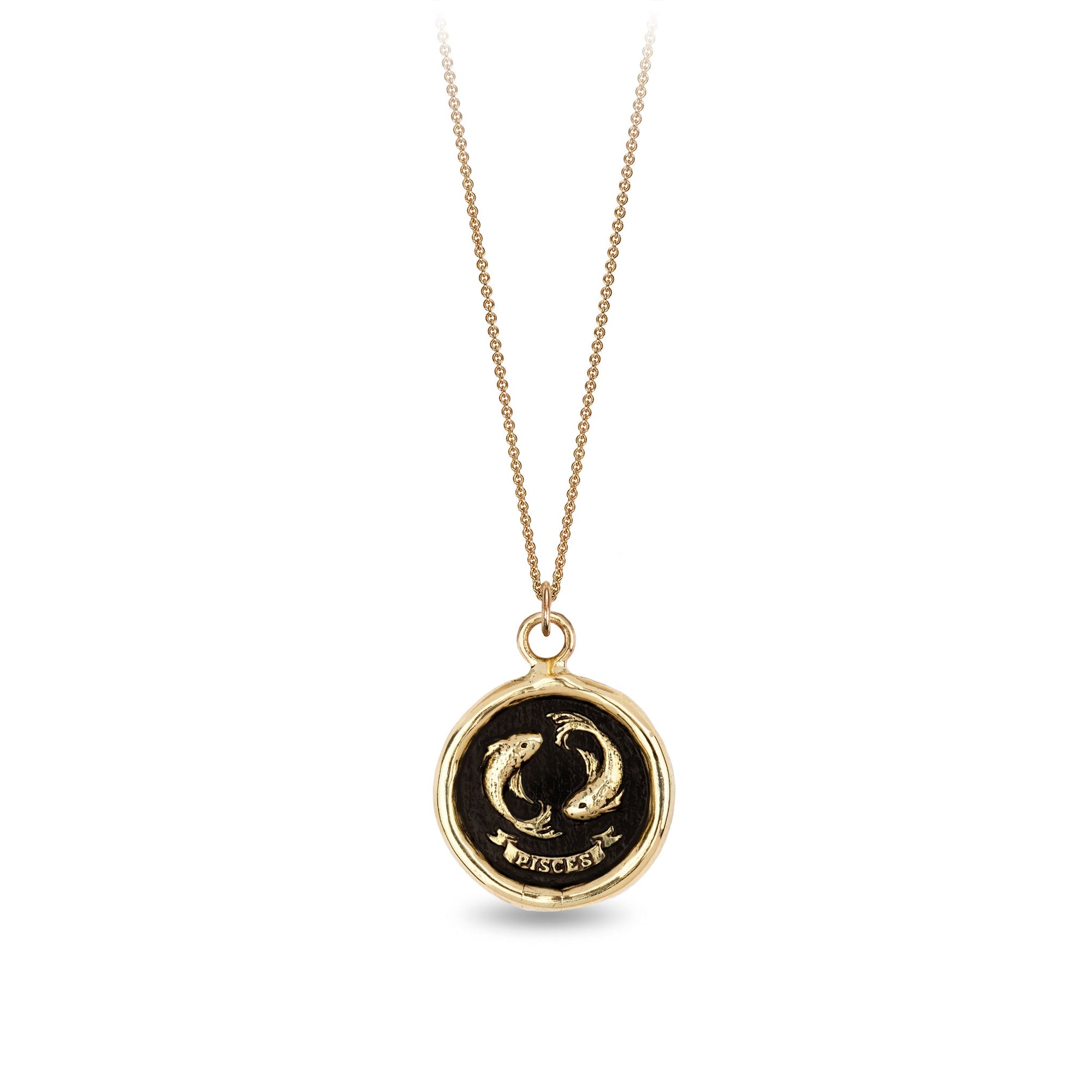 Brooke Gregson | Pisces 14k Gold Diamond Constellation Astrology Necklace  at Voiage Jewelry