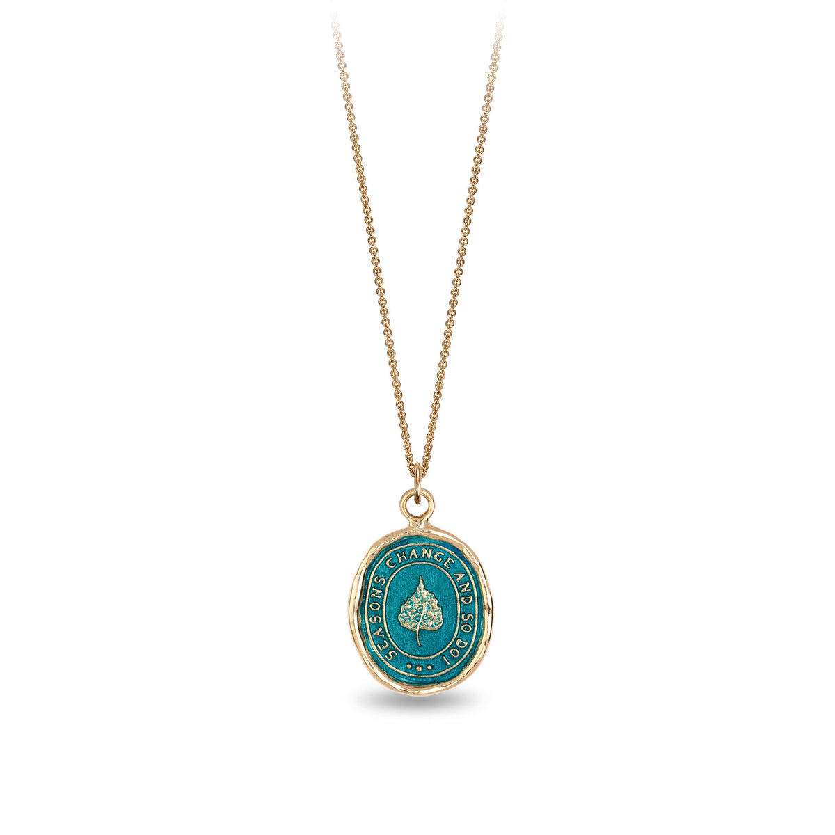 Seasons Change and So Do I 14K Gold Talisman - True Colors
