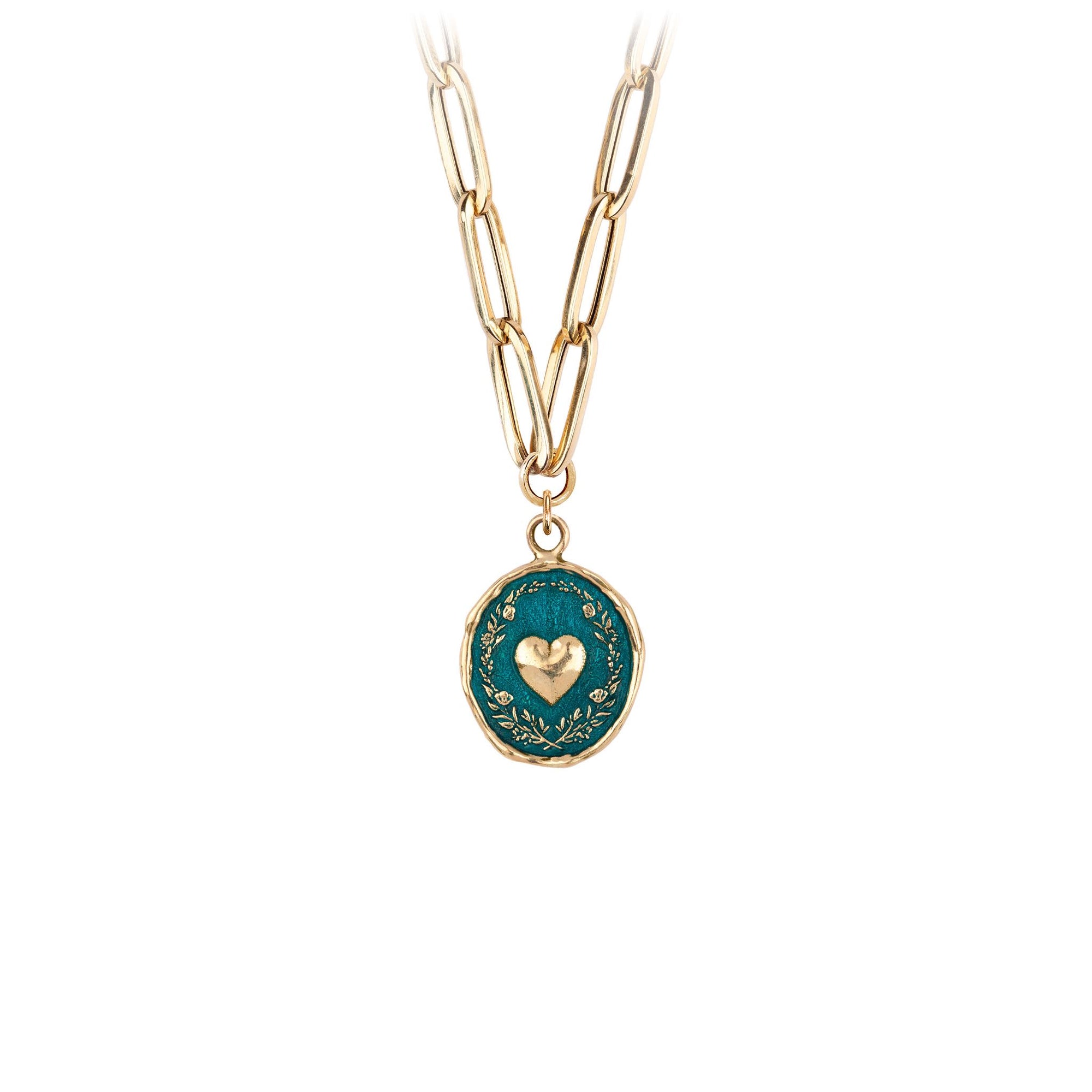 Self-Love 14K Gold Large Hollow Paperclip Chain Necklace - True Colors