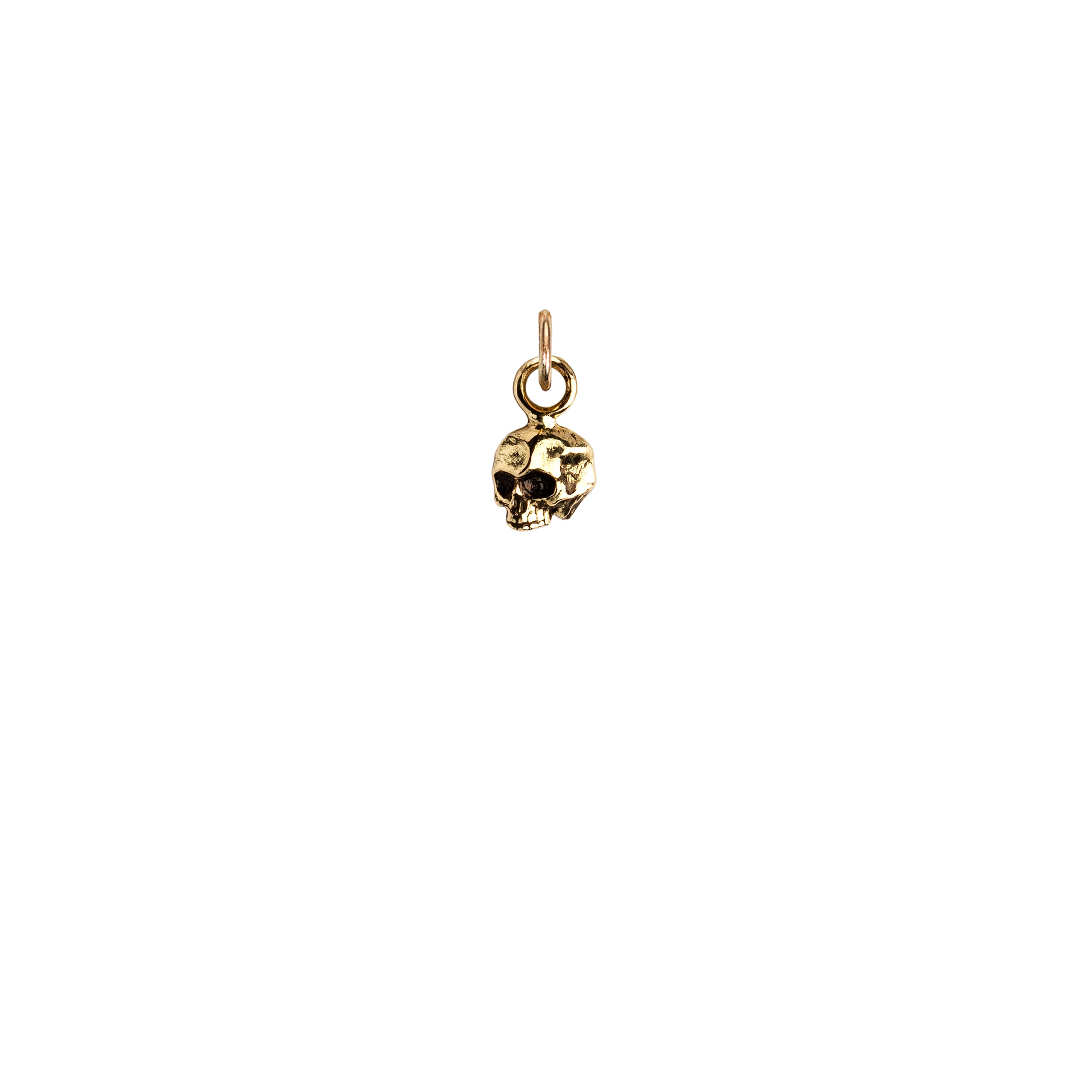 Skull 14K Gold Symbol Charm