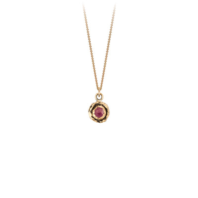 Joyfulmuze Natural Raw Small Ruby Pendant Necklace, Handmade Jewelry for  Men and Women, Made in Florida USA, July Pink Birthstone, Gold Necklace -  joyfulmuze
