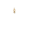 Tiny White Diamond 14K Gold Capped Attraction Charm