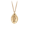 Today I Will Be Fearless 14K Gold Affirmation Talisman