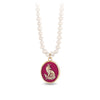 Trust in Yourself 14K Gold Talisman On Knotted Freshwater Pearl Necklace - True Colors
