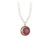 Pyrrha Trust The Universe 14K Gold Talisman On Knotted Freshwater Pearl Necklace - True Colors
