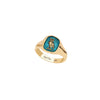 Watch Over Me 14K Gold Signet Ring - True Colors