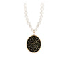 We Are Stardust 14K Gold Talisman On Knotted Freshwater Pearl Necklace