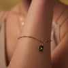 Trust the Universe 14K Gold Long Link Paperclip Chain Bracelet
