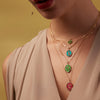 Slow Down 14K Gold Long Link Paperclip Necklace - True Colors