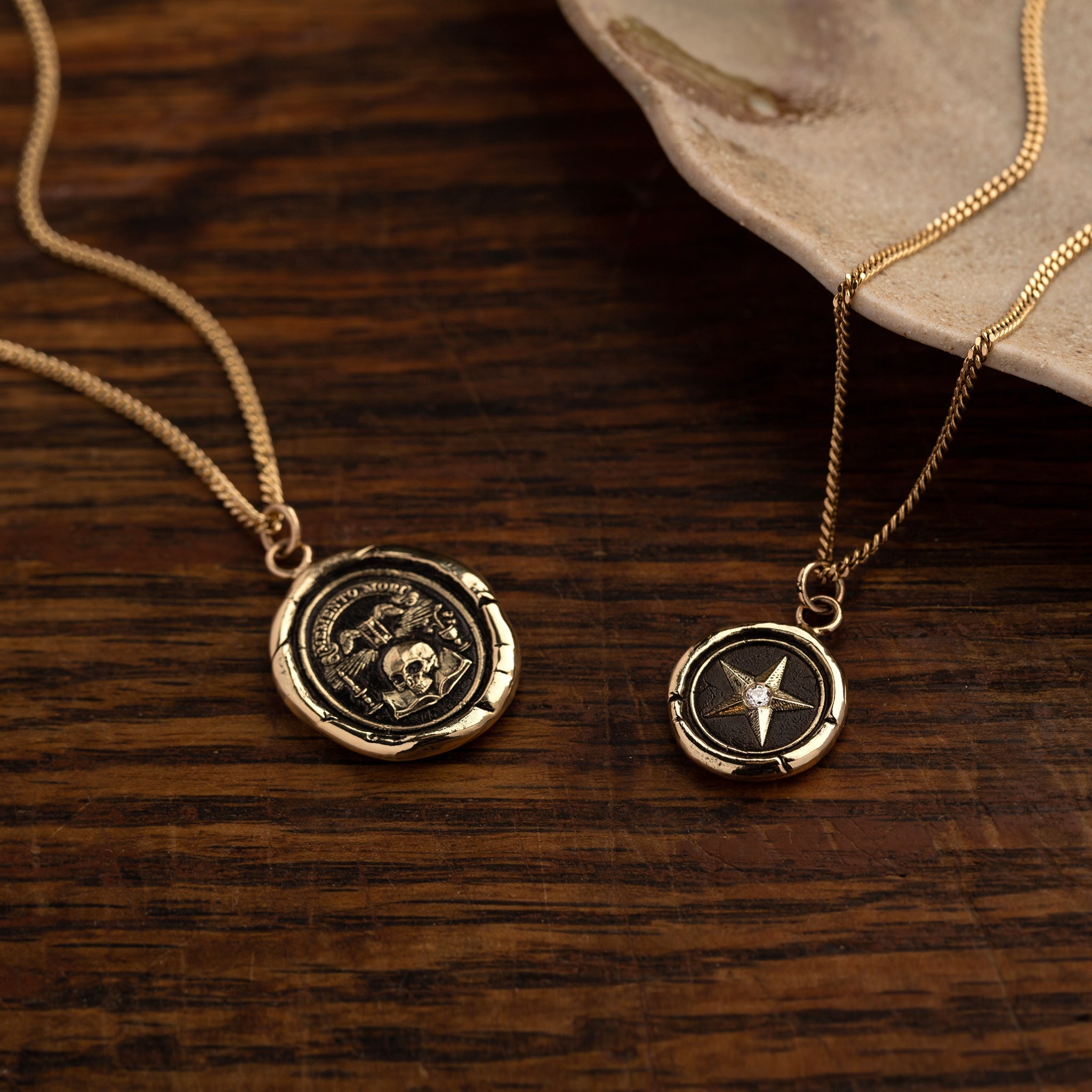 Memento Mori 14K Gold Signature Talisman