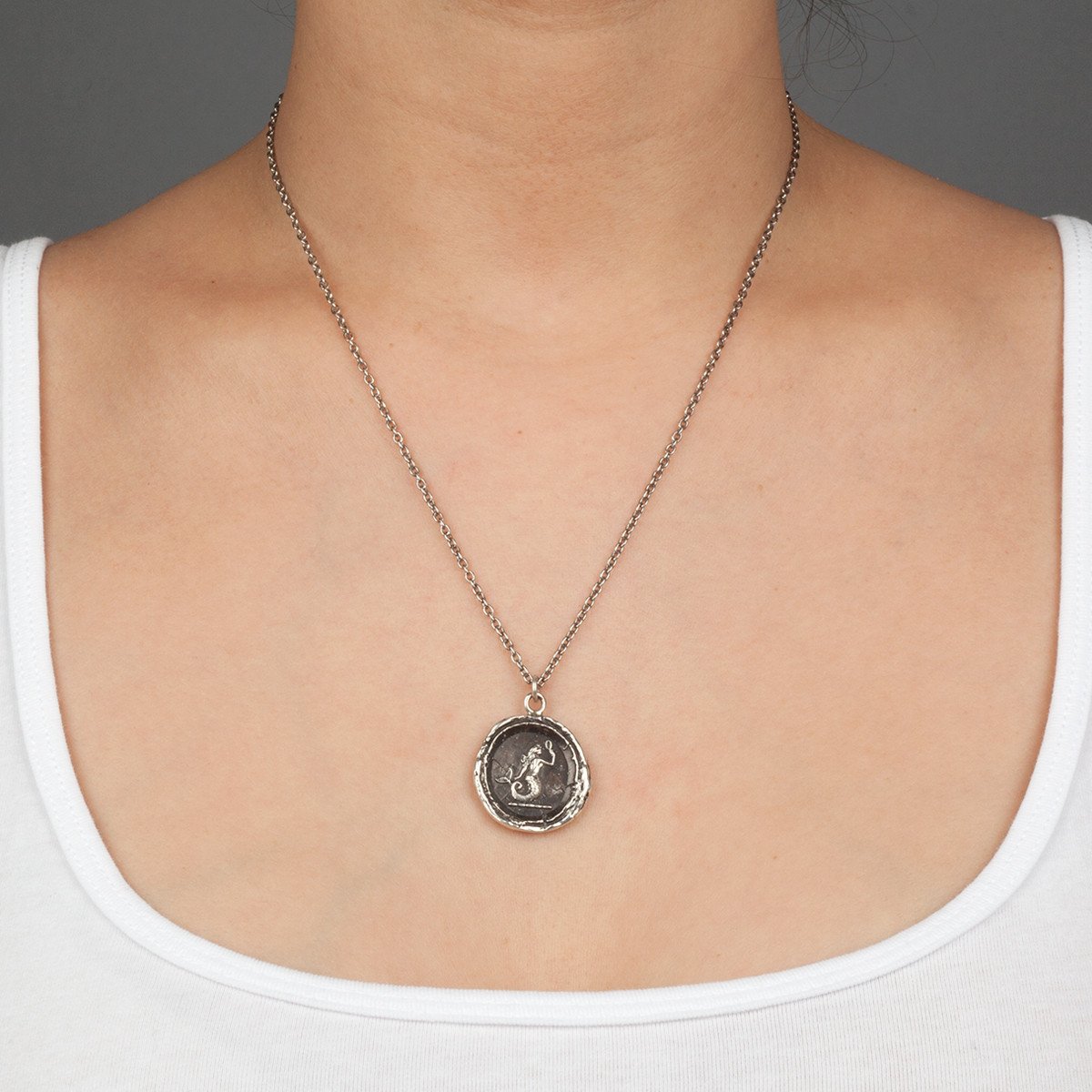 Pyrrha Mermaid Talisman Necklace