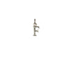 A sterling silver letter "F" charm.