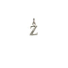 A sterling silver letter "Z" charm.