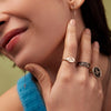 Love Conquers All Textured Band Ring