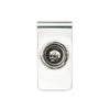 A sterling silver money clip featuring our sterling silver What Once Was talisman.