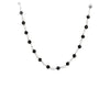 Black Spinel Wrapped Stone Necklace with Talisman Clip