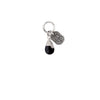 A sterling silver signature attraction charm representing Vitality capped with a semi precious stone.