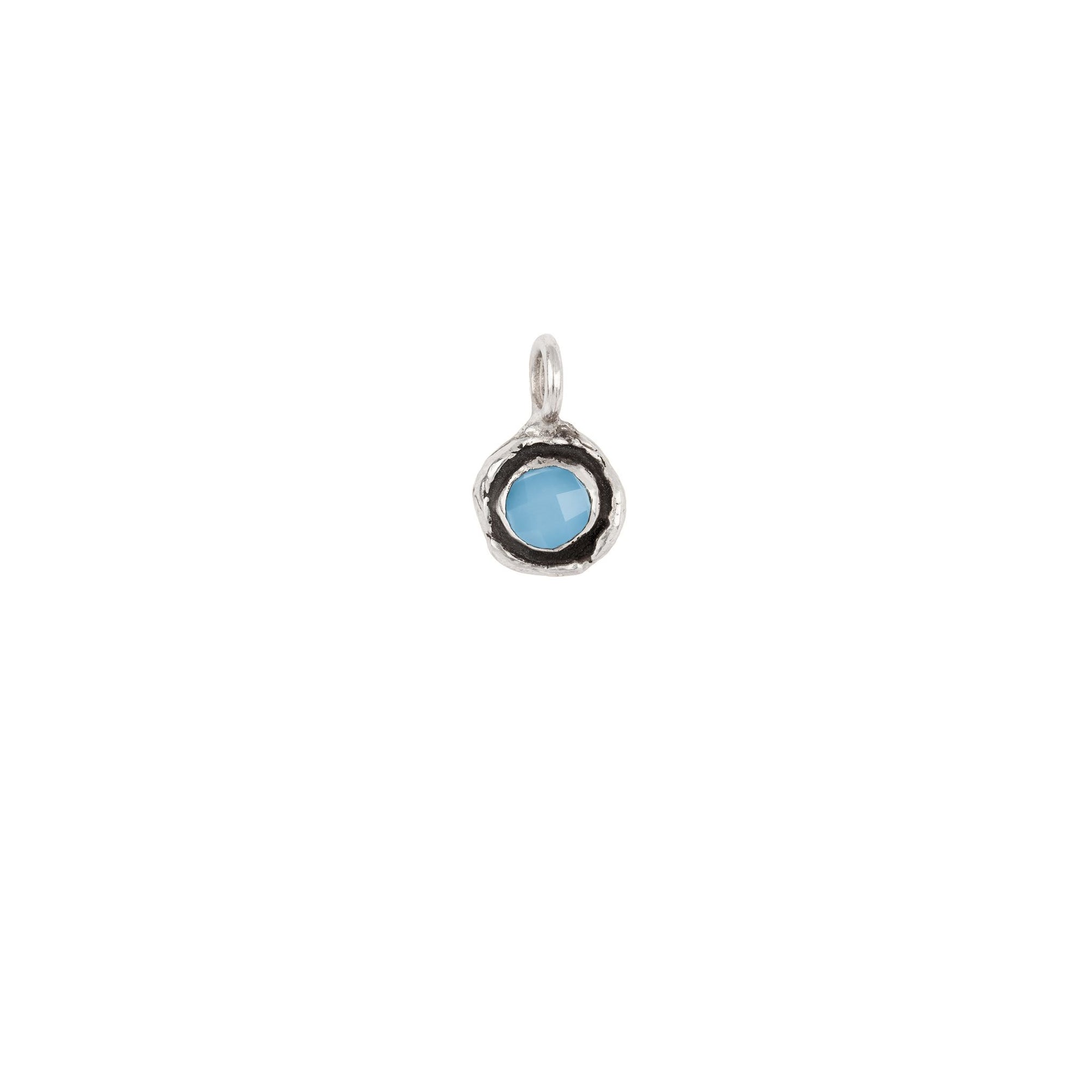 Chalcedony Faceted Stone Talisman Charm