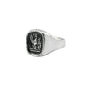 A sterling silver signet ring with our silver Follow Your Dreams talisman.