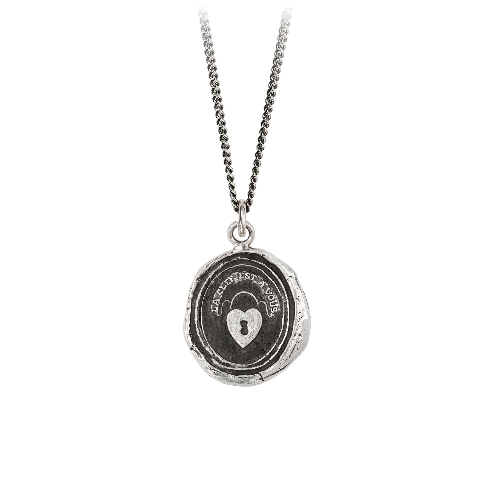 Pyrrha Heart Lock Talisman Necklace