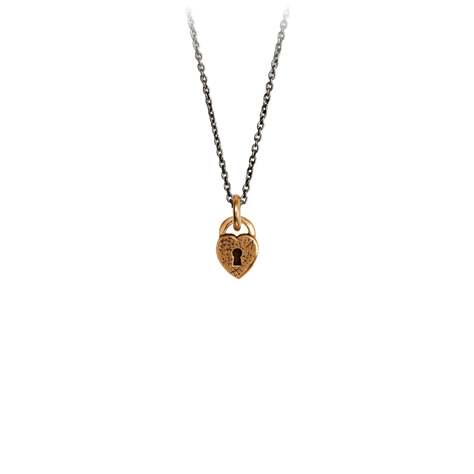 Pink Heart Lock Necklace – Perimade & Co.