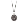 A silver chain with our sterling silver Higher Power talisman. This talisman is set with a diamond.