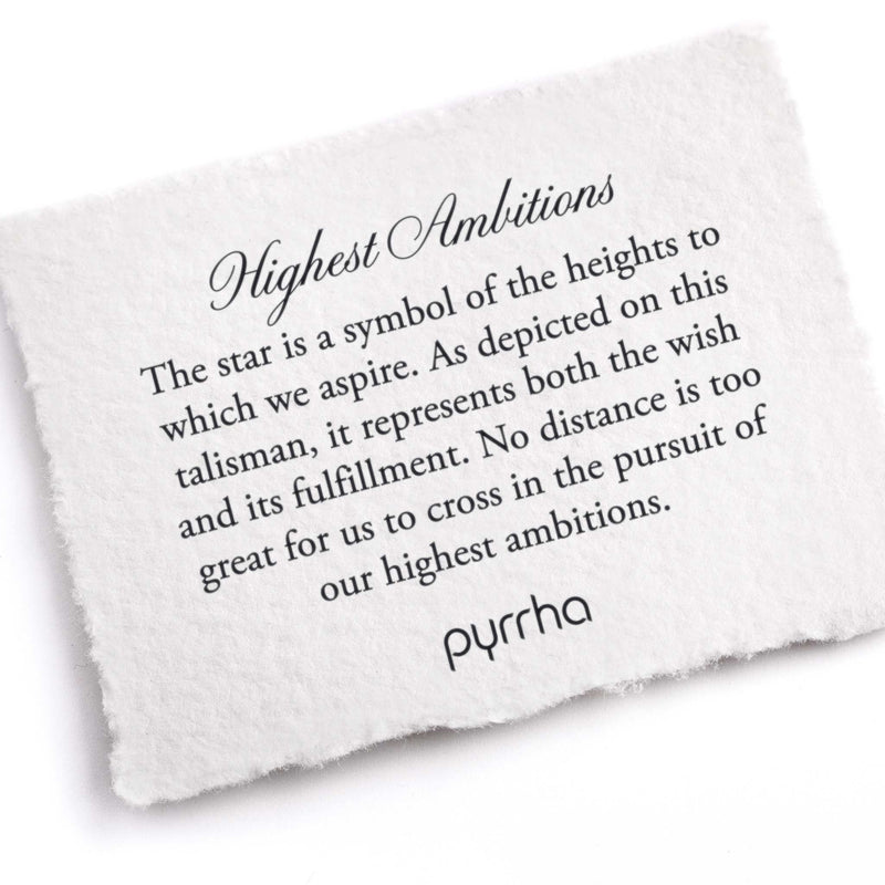 Pyrrha Highest Ambitions 14K Gold Diamond Set Signature Talisman