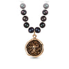 Live Every Moment Freshwater Pearl Necklace - Peacock Black