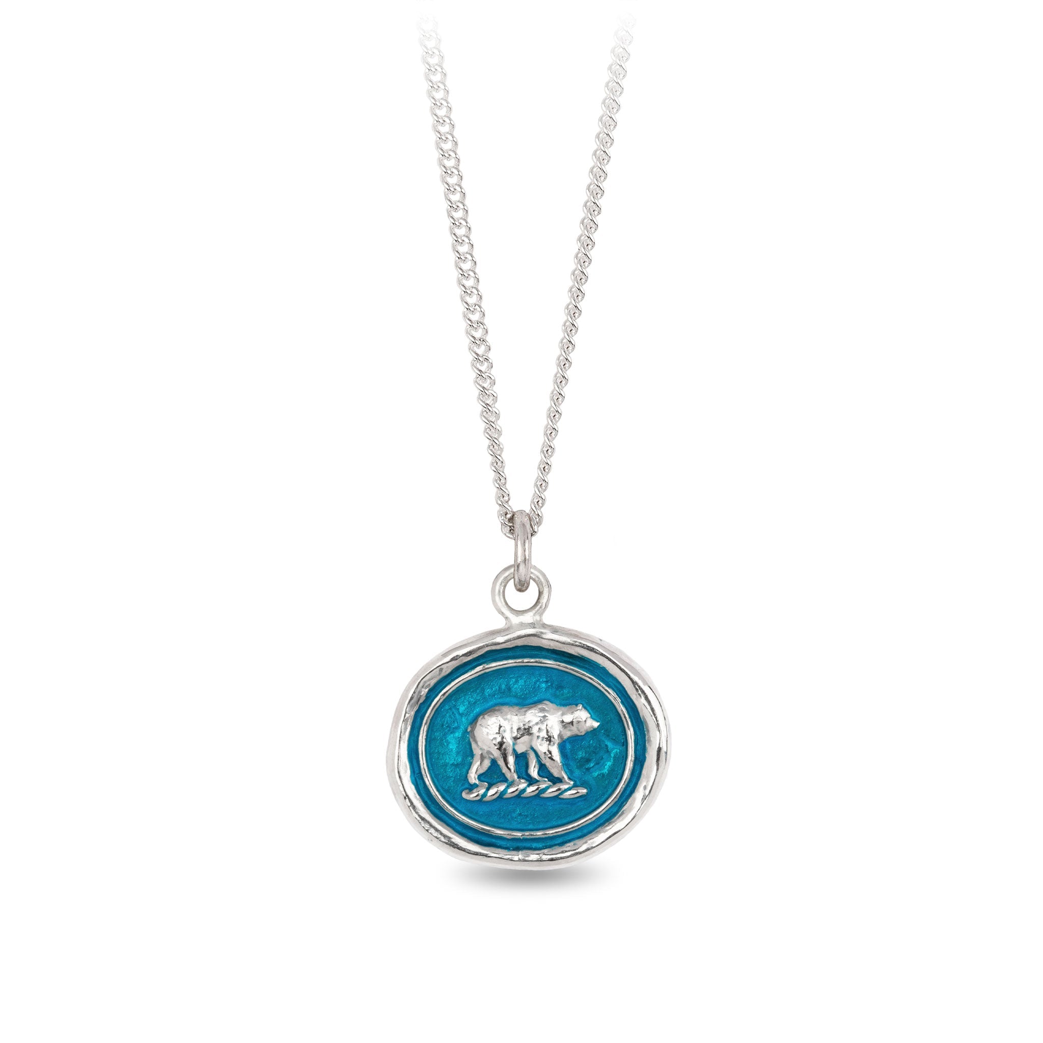 Mother Bear Talisman - Capri Blue