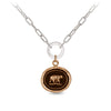 Mother Bear Small Paperclip Chain Necklace