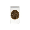A sterling silver money clip featuring our bronze My Life is a Prayer talisman.