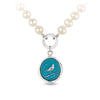 Nightingale Knotted Freshwater Pearl Necklace - Capri Blue