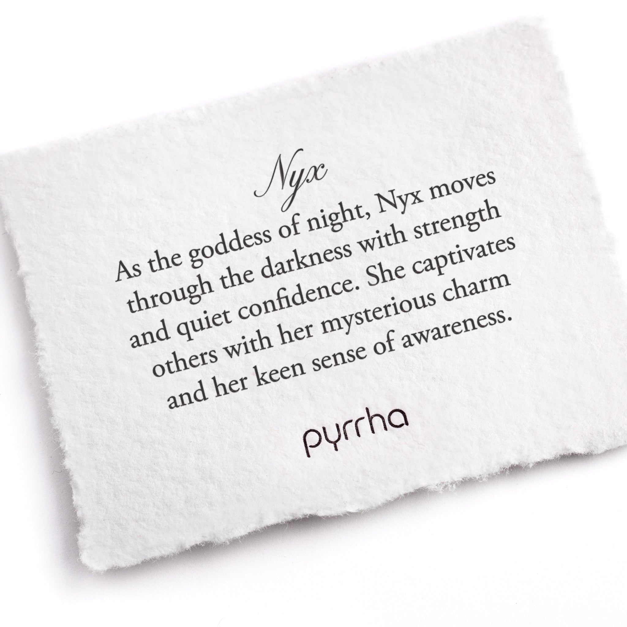 Pyrrha Nyx Goddess Talisman Meaning Card