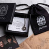 Pyrrha branded cotton pouch and giftbox.