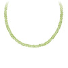 Peridot Faceted Stone Choker with Talisman Clip