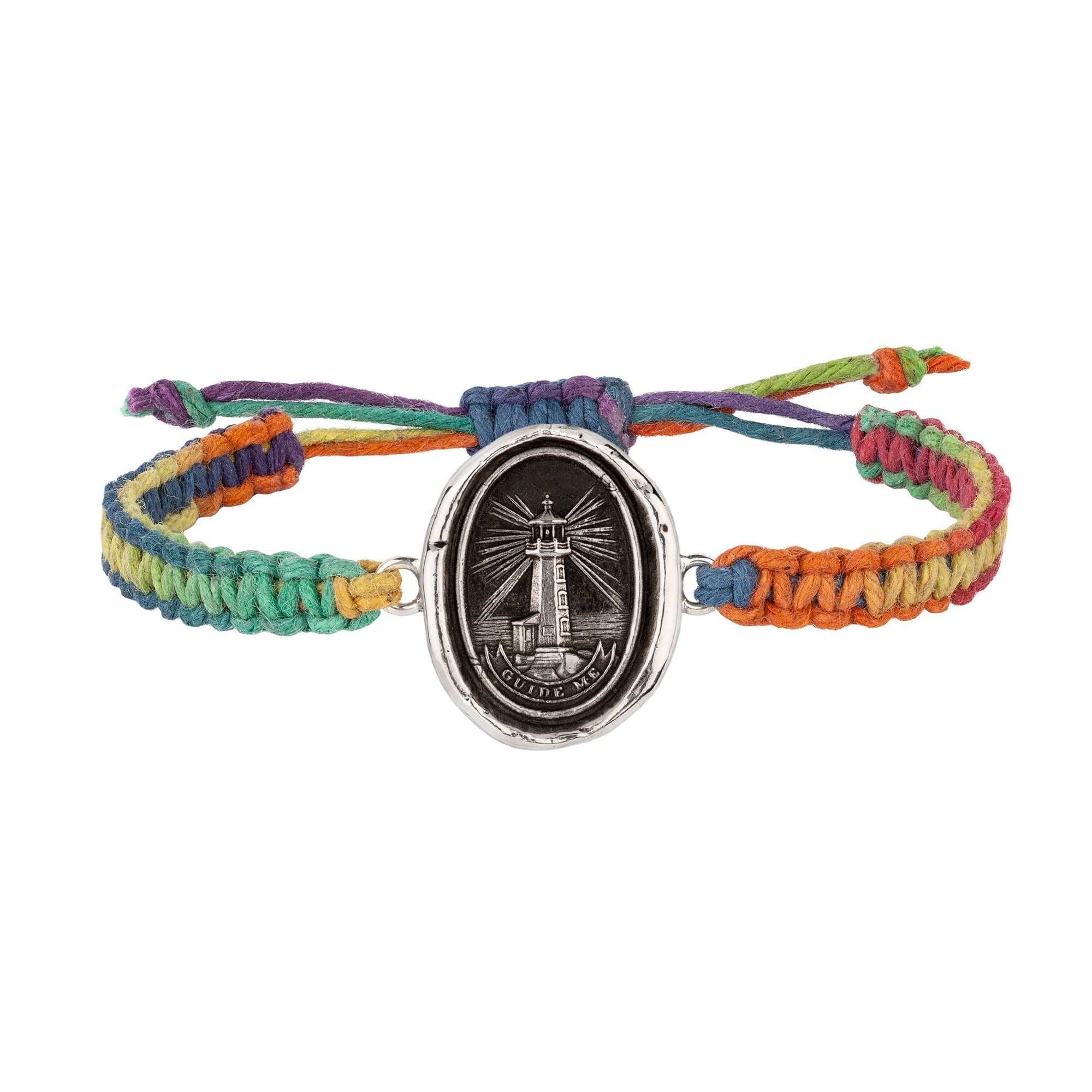 Lighthouse Rainbow Braided Bracelet