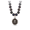 Remember To Live Freshwater Pearl Necklace - Peacock Black