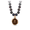 Remember To Live Freshwater Pearl Necklace - Peacock Black