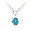 Seasons Change and So Do I Knotted Freshwater Pearl Necklace - Capri Blue