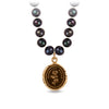 Slow Down Freshwater Pearl Necklace - Peacock Black