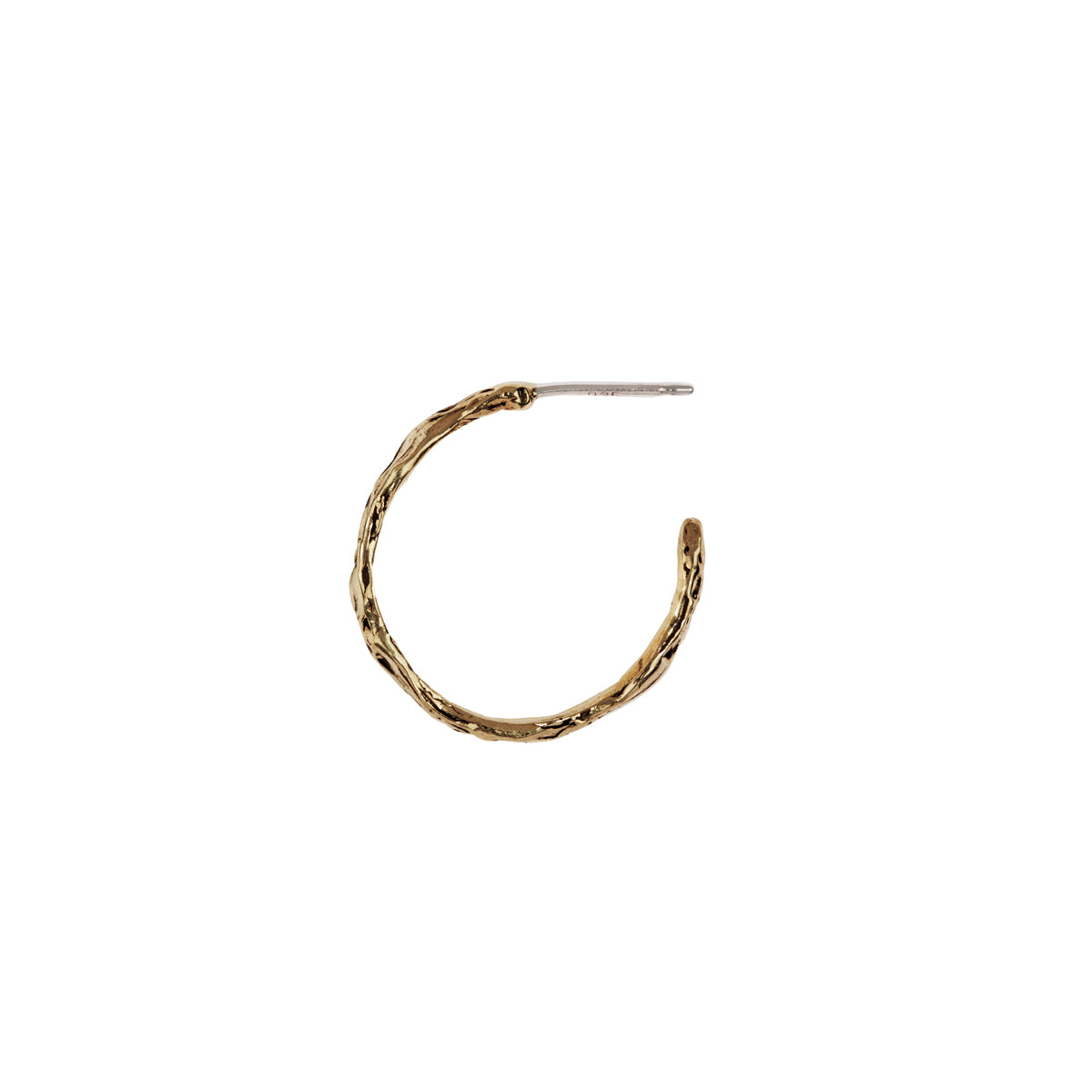 Small Textured Hoops - Pyrrha - 3