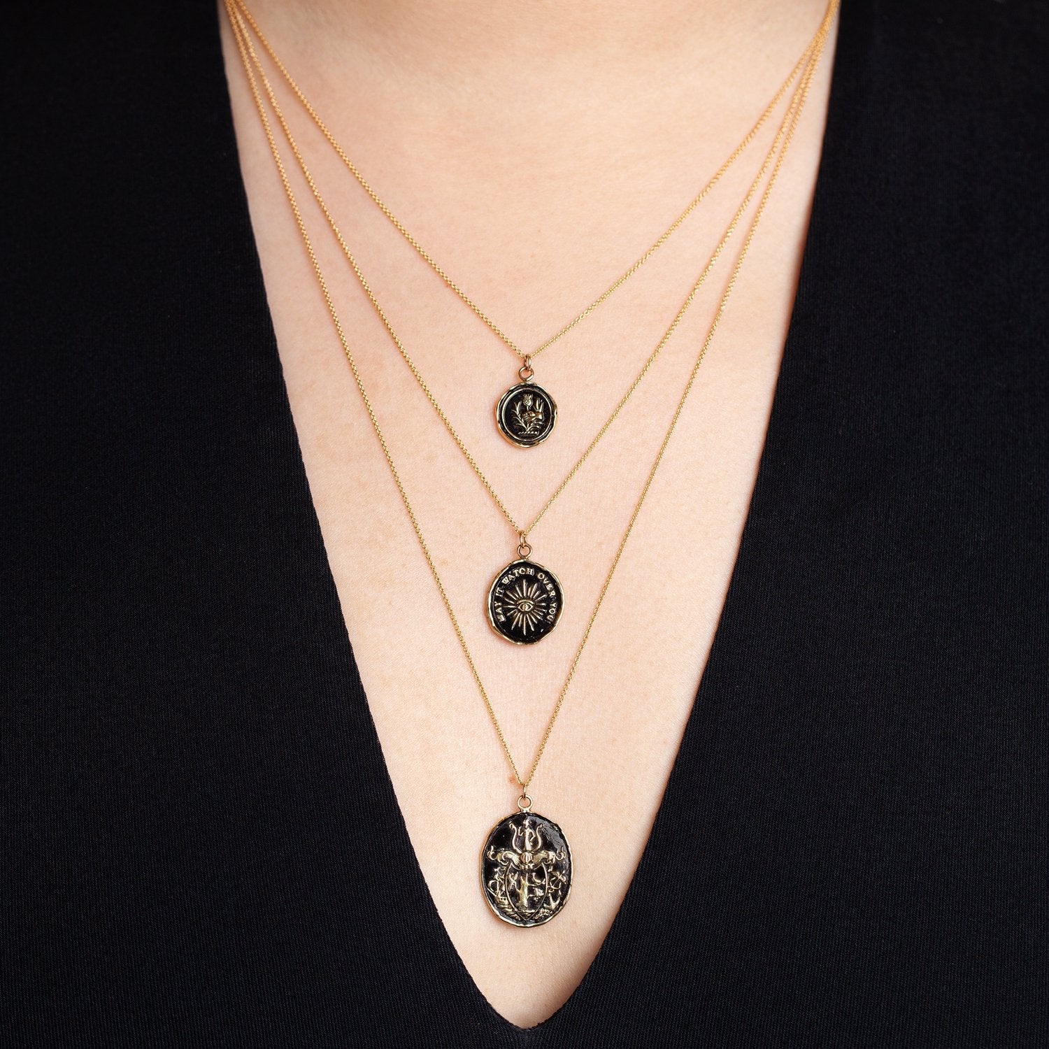 Pyrrha Higher Power 14K Gold Talisman Necklace