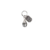 A sterling silver signature attraction charm capped with a tourmalated quartz stone.
