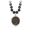 Tree of Life Freshwater Pearl Necklace - Peacock Black