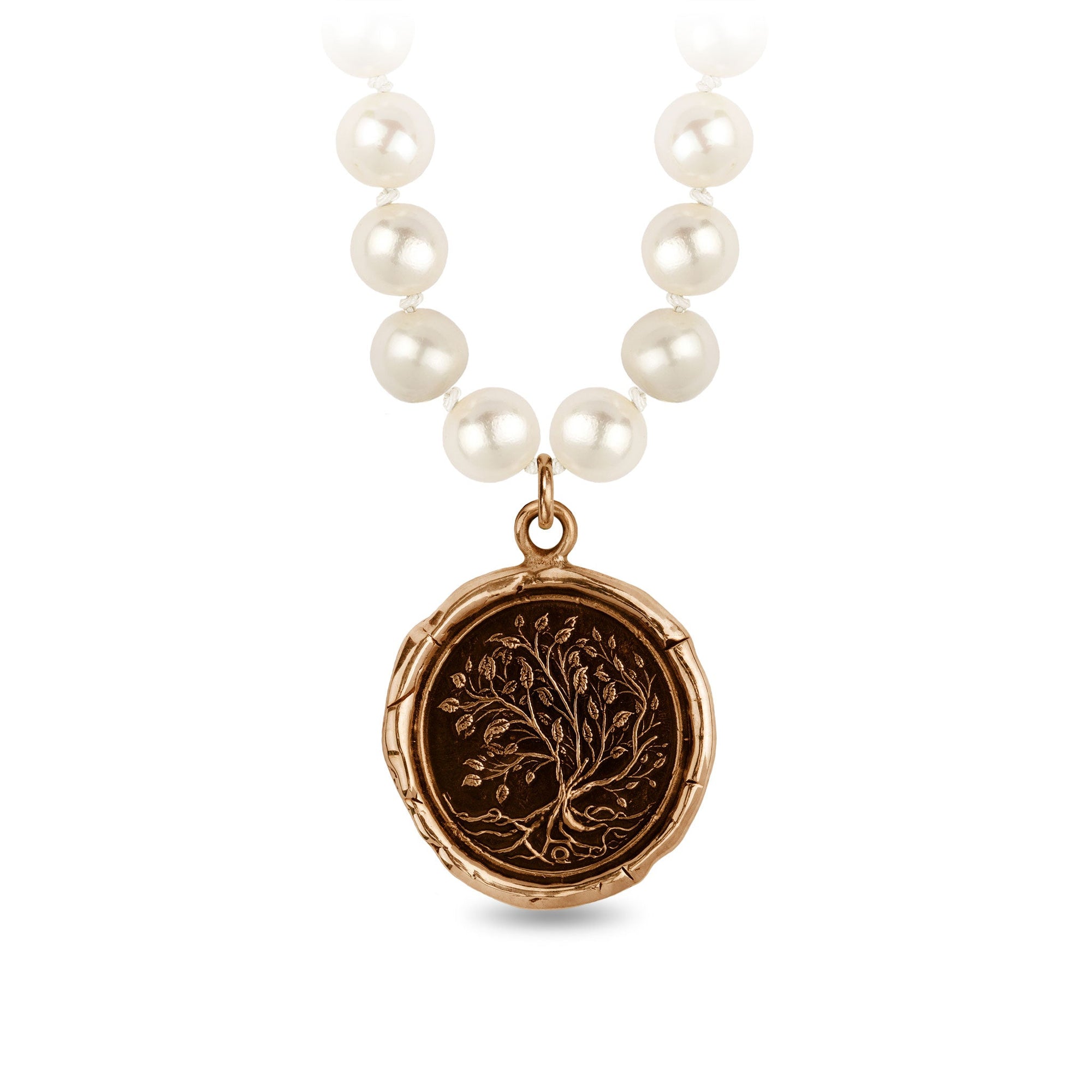 Tree of Life Freshwater Pearl Necklace - Ivory