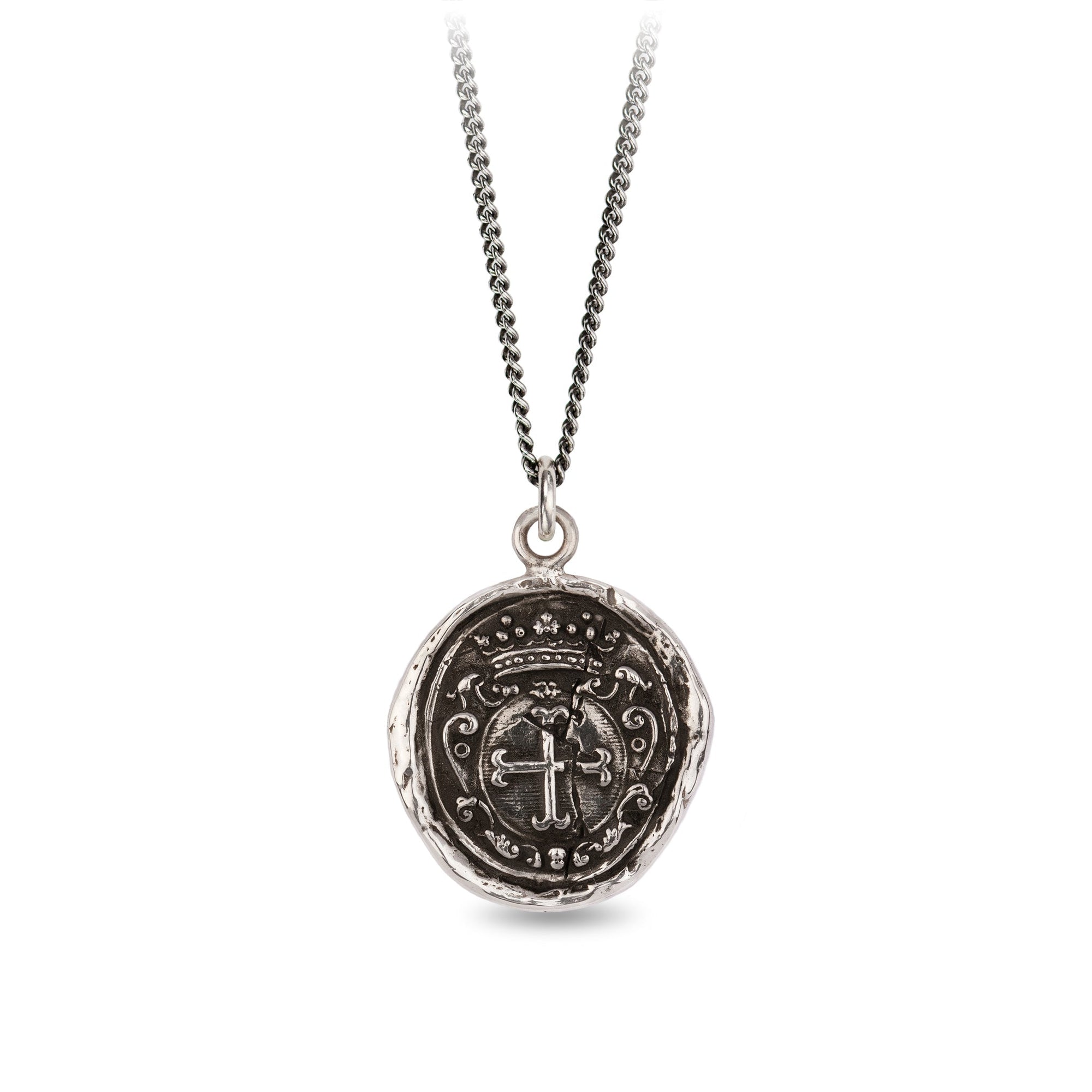 Pyrrha Trust in God Talisman Necklace