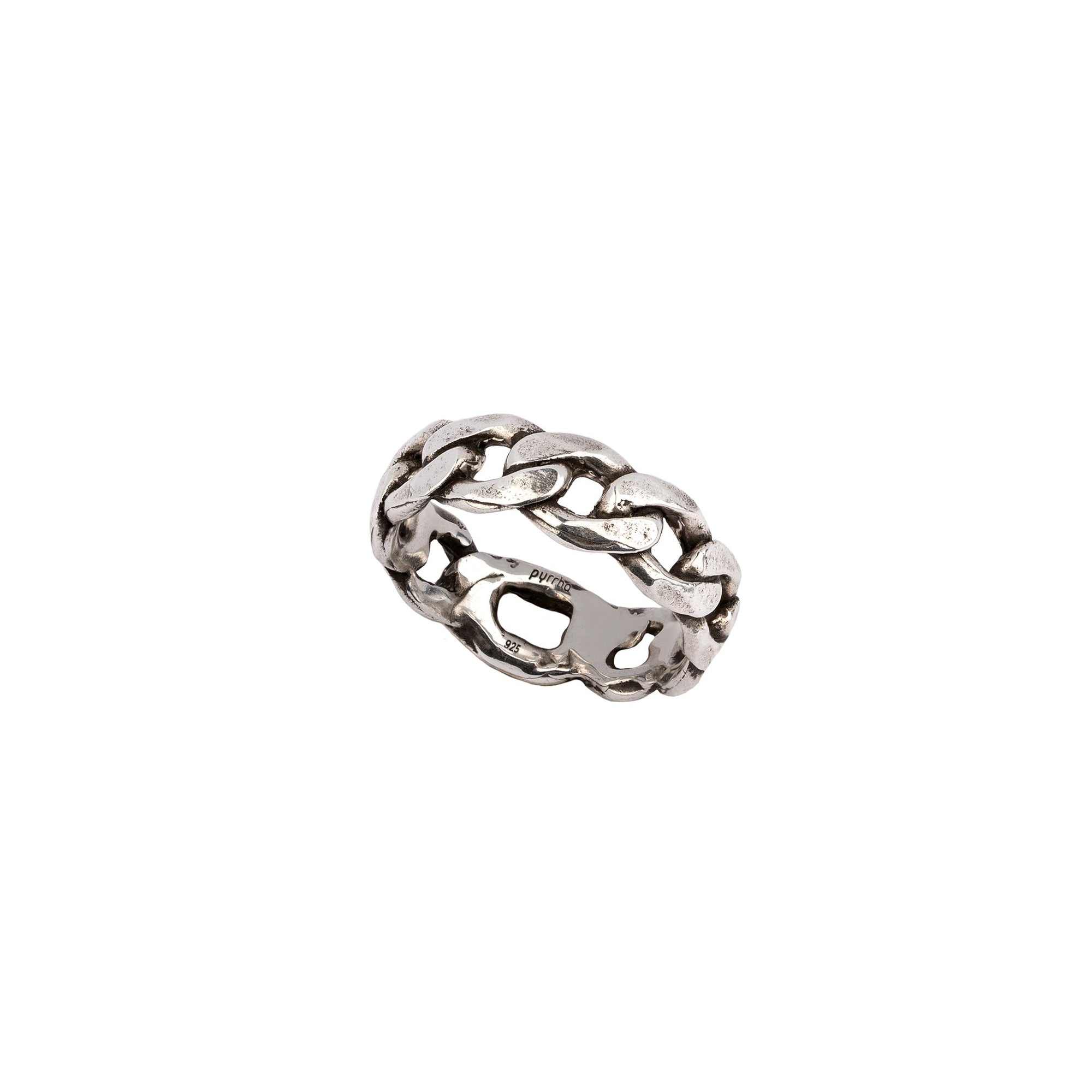 Wide Chain Band Ring