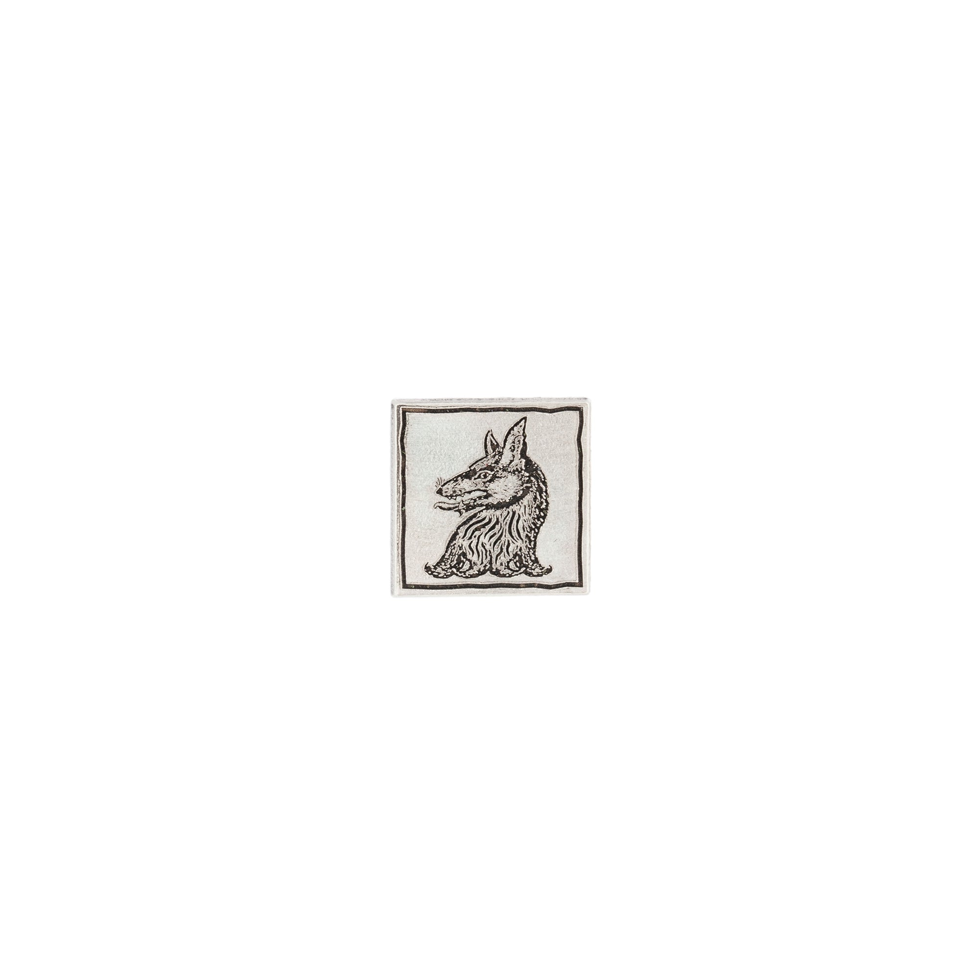 Wolf Square Pin